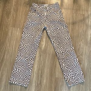 Urban Outfitters wide leg printed pants